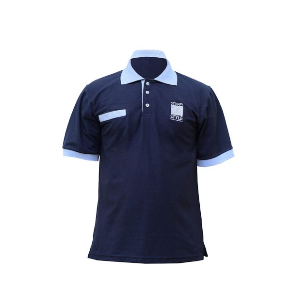 LuxeLine Polo Shirt Navy