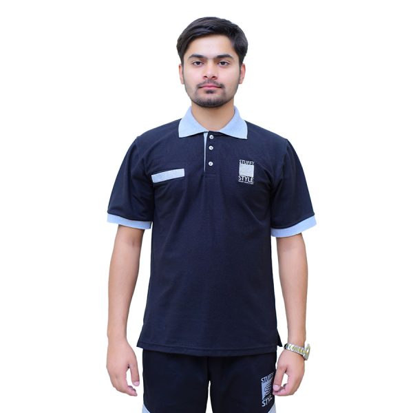 LuxeLine Polo Shirt Navy